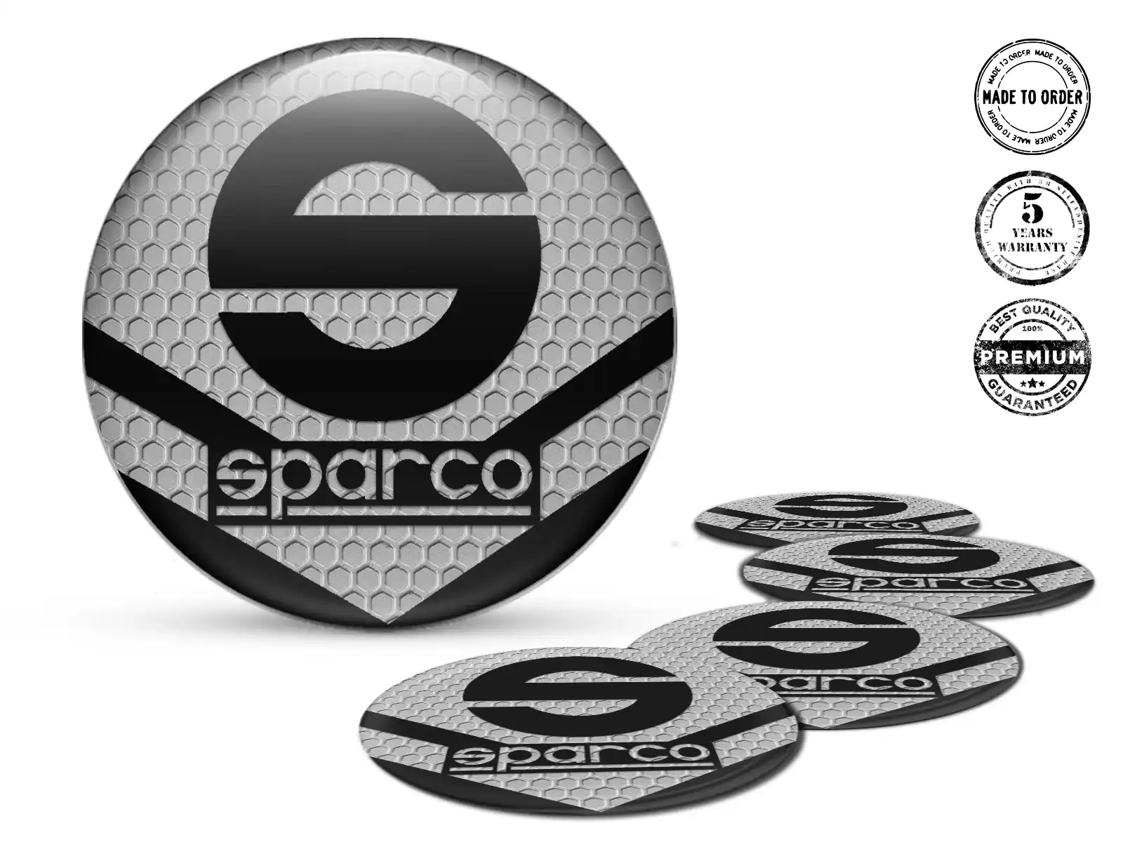 Sparco Felgensticker Stil Stilvolle gewölbte Logos